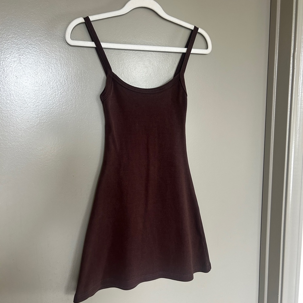 Los Angeles Apparel Brown Mini Dress